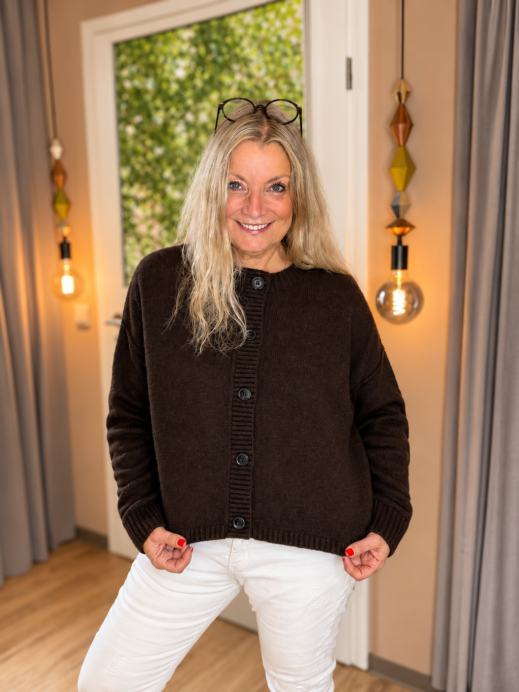 NARLI Cardigan 37-132 in Mocha
