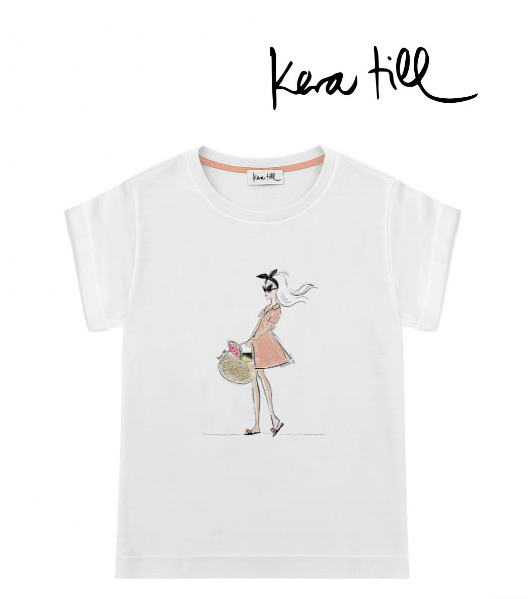 T-Shirt Dame mit Korb  KERA TILL
