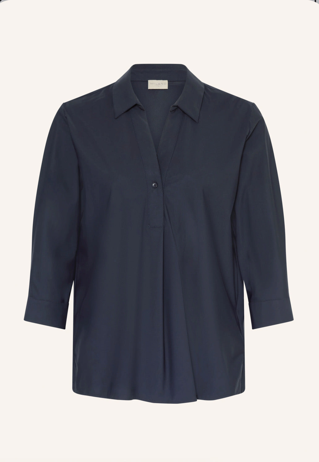 Blusenshirt aus Jersey Milano Italy