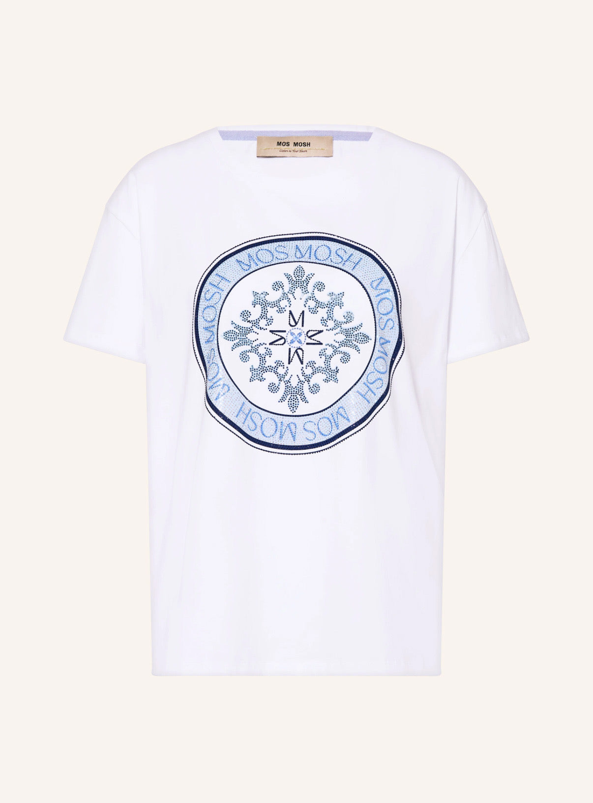 T-Shirt mit Schmucksteinen MosMosh
