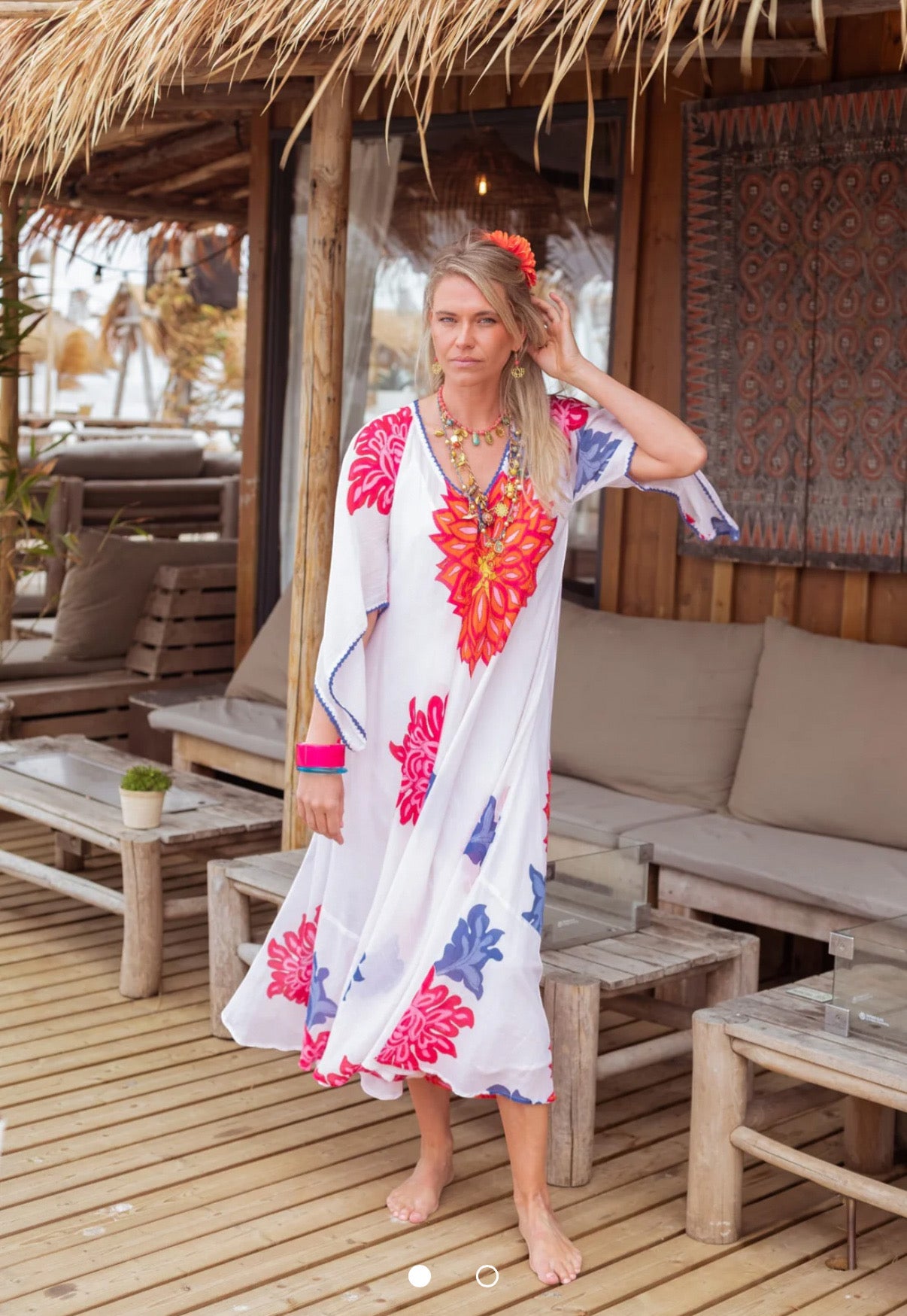 Maxi Dress BIG FLOWER  Place Du Soleil