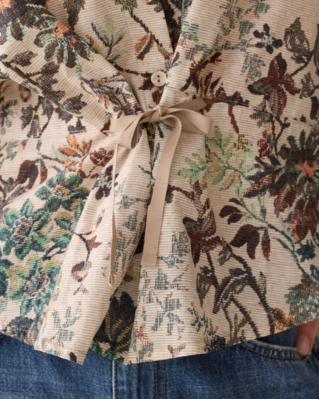 SUMMUM WOMAN Bluse mit Gobelin-Print