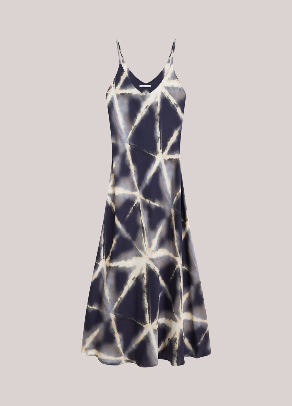 Glänzendes Kleid mit Spaghettiträgern SUMMUM