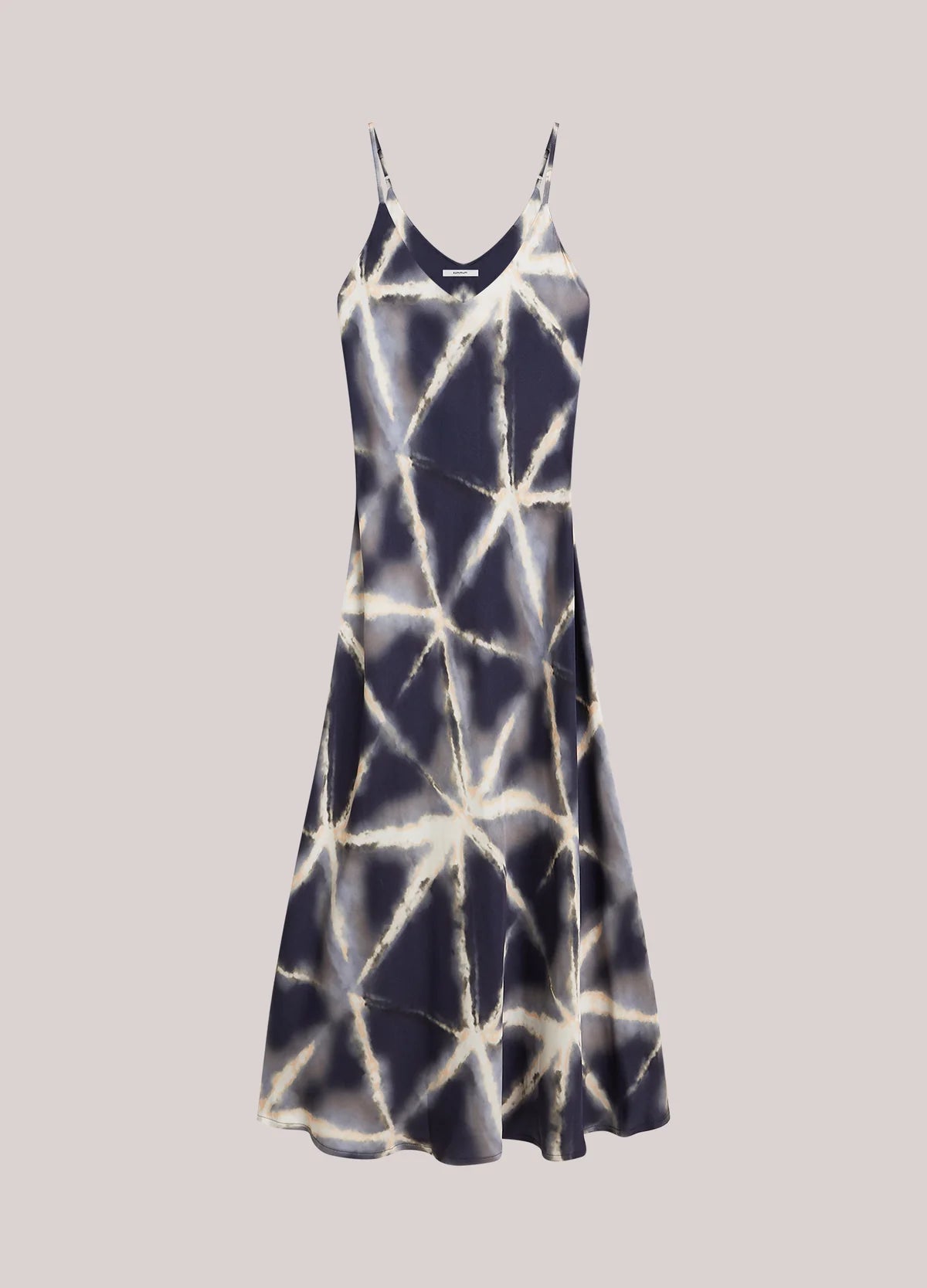 Glänzendes Kleid mit Spaghettiträgern SUMMUM