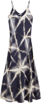 Glänzendes Kleid mit Spaghettiträgern SUMMUM