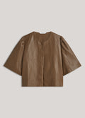 SUMMUM Blusenjacke Kunstleder