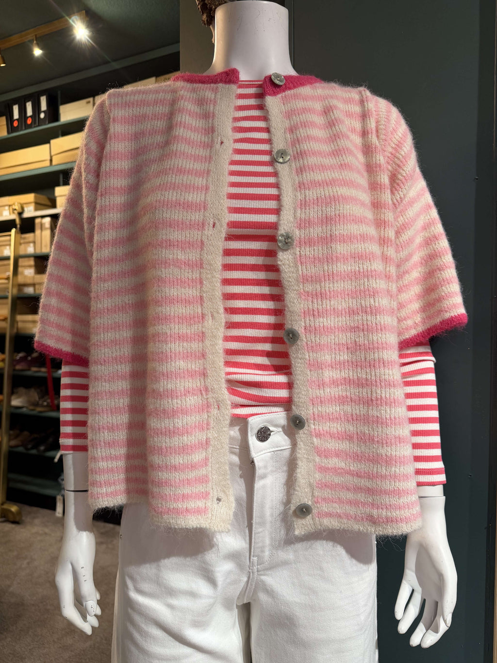 gestreifte Strickjacke MARTA du CHATEAU