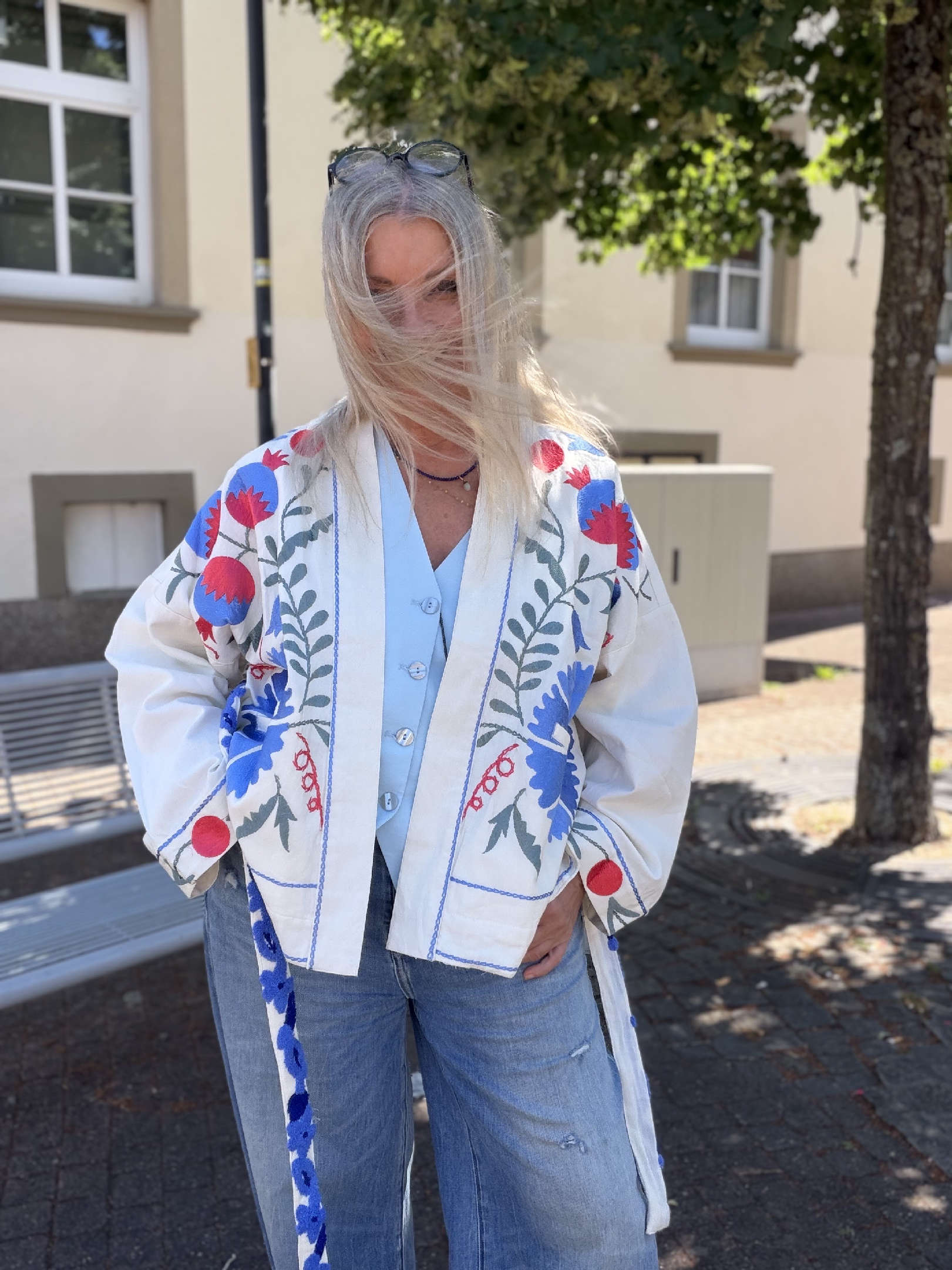 Bestickte Jacke  Moqoani
