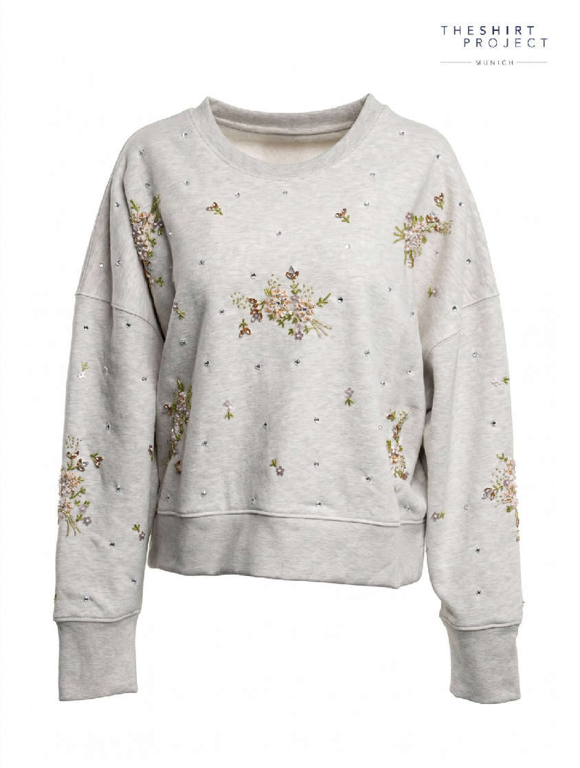Sweatshirt handbestickt  TheShirtProjekt